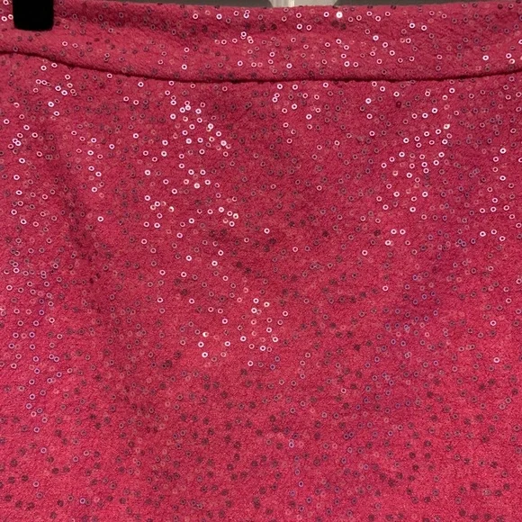 LOFT Size 6 Hot Pink Sequin A-line Miniskirt - Picture 3 of 6